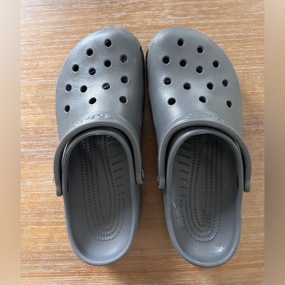 Grey Crocs - women’s size 10